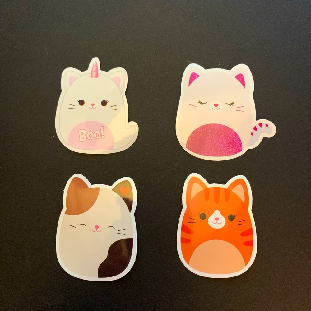 Squishmallow Kitty sticker collection